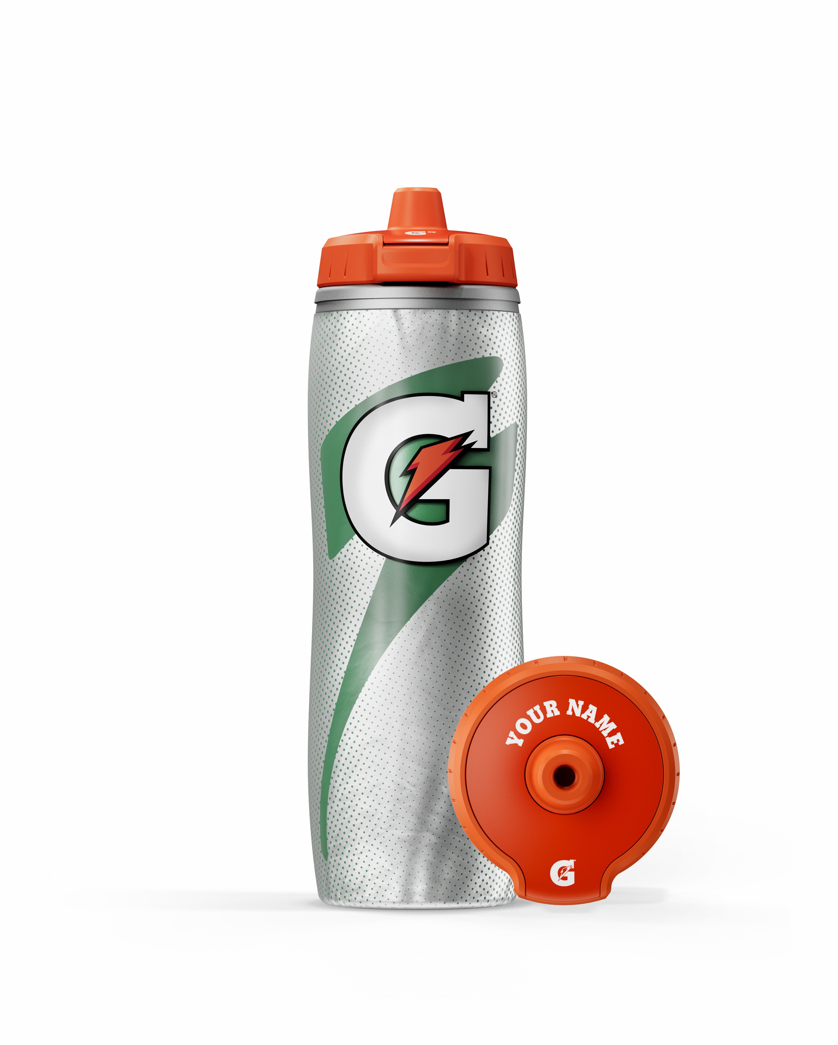 Gatorade Insulated Squeeze Personalized Water Bottle (30 Oz) Bundle Silver Canada PYWZJ5718